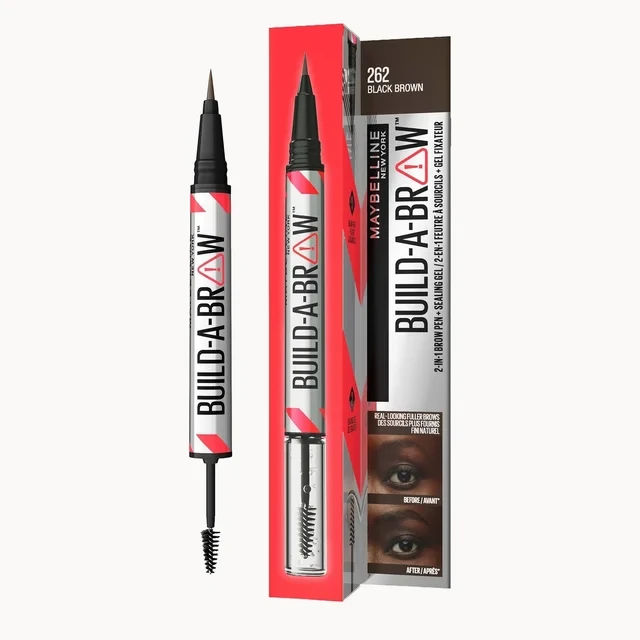 Maybelline Build-A-Brow 2 Easy Steps Eye Brow Pencil and Gel (Various Shades)