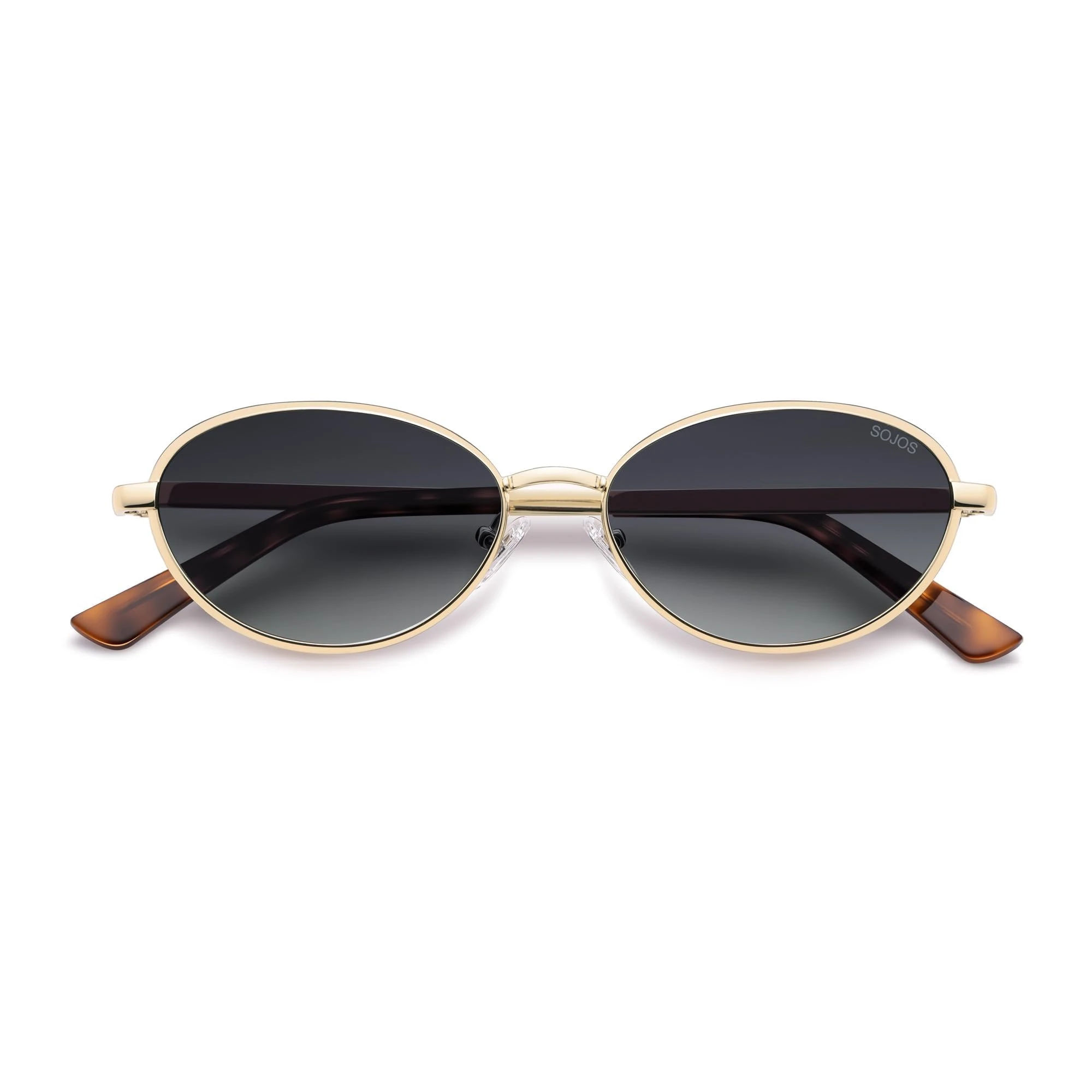 SOJOS Trendy Oval Cat Eye Polarized Sunglasses for Women Men, Chic 80s 90s Retro Fashion Sunnies SJ1279