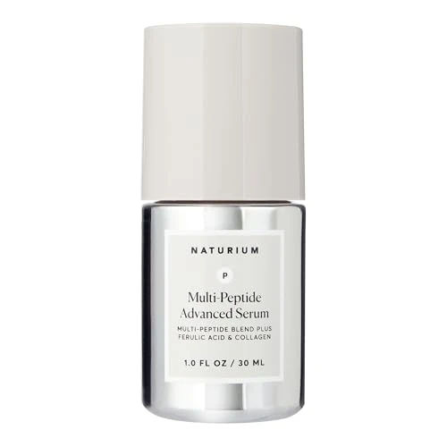 Naturium Multi-Peptide Advanced Serum, Firming & Smoothing Face Serum for Fine Lines & Wrinkles with Advanced Multi-Peptide Blend, 1 oz