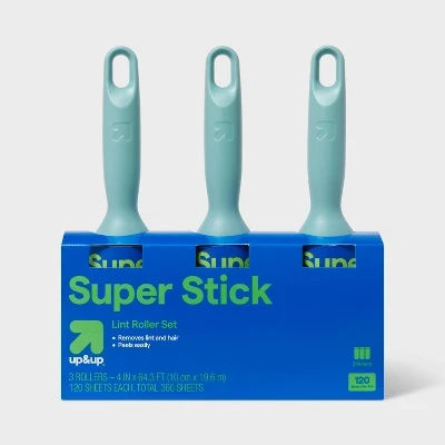 Lint Roller 120 Sheets - 3ct - up&up™
