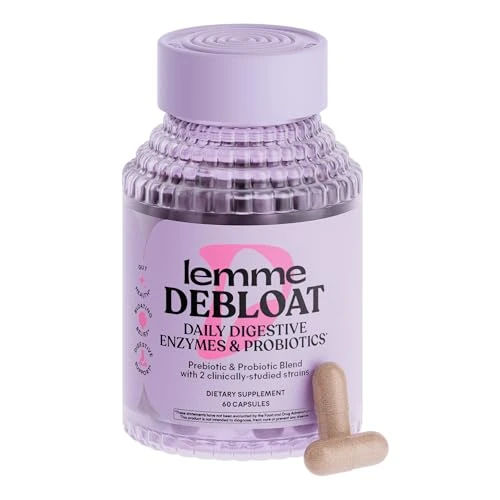 Lemme Debloat Probiotic Capsules for Bloating & Gas Relief, 30-Day Supply