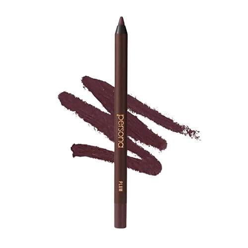 PERSONA 24HR Plum Waterproof Eyeliner Pencil, Creamy & Sharpenable