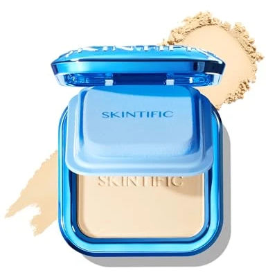 SKINTIFIC Ultra Cover Powder Foundation For Oily Skin 01 Vanilla