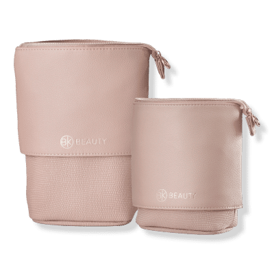 Standup Brush Holder & Travel Makeup Bag - Blush