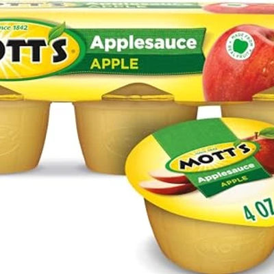 Mott's Applesauce, 4 oz cups, 6 count