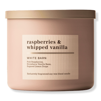 3-Wick Scented Candle - Raspberry & Whipped Vanilla