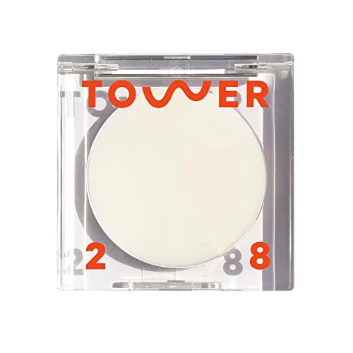 Tower 28 SuperDew Highlighter Balm - Clear, Shimmer-Free Face Luminizer for Glass Skin - Non-Comedogenic Highlighter Makeup for Sensitive Skin - Multi-Purpose Dewy Face Balm - Vegan (0.16 oz)