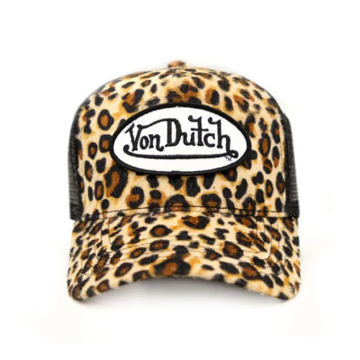 Von Dutch Leopard Print Trucker Hat