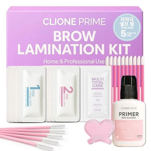 At Home Brow Lamination Kit - DIY Eyebrow Lamination Kit Professional Eye Brow Perm Kit Instant DIY Eyebrow Lift Kit for Fuller Thicker Brows Lasts For Upto 8 Weeks