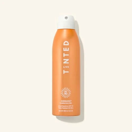 Live Tinted Hueguard Invisible Body Sunscreen Mist SPF 50, Continuous Spray