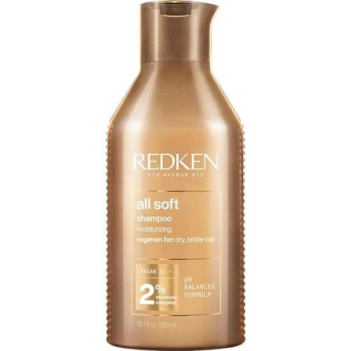 Redken All Soft Shampoo – For Dry, Brittle Hair, 16.9 Fl Oz