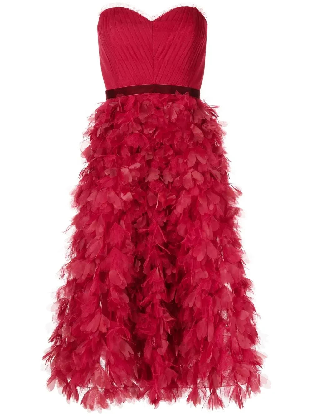 Red Ruffle Dress