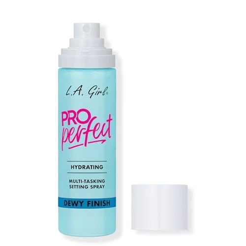 L.A. Girl Cosmetics PRO Perfect Setting Spray, Dewy Finish, Alcohol-Free, Birch Sap + Water Base, Micro Mist Formula, Hydrating, Pore-Blurring, Fragrance-Free GFS300