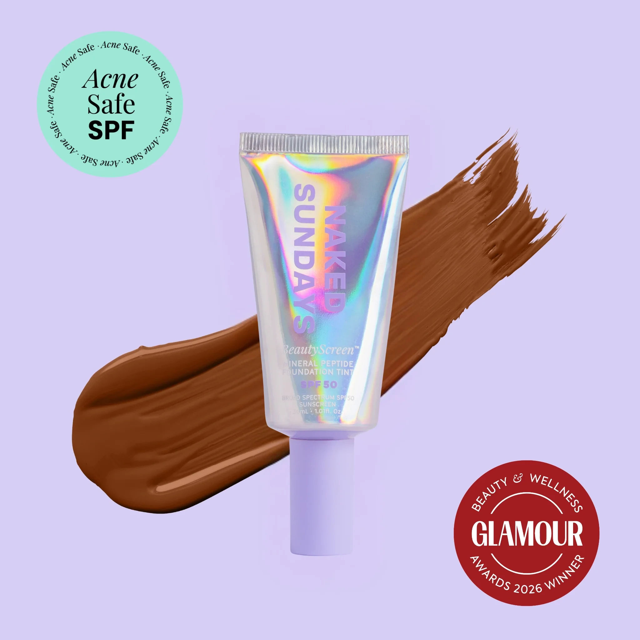 BeautyScreen™ SPF50 Peptide Foundation Tint - 9 Rich Honey