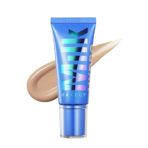 Milk Makeup Hydro Grip Hydrating Gel Skin Tint – 12HR Lightweight Buildable Coverage with Hyaluronic Acid for Natural Dewy Finish – Non-Comedogenic – 3 Fair w/Cool Undertones, 1oz