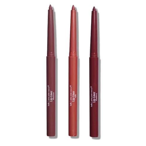 Billion Dollar Beauty Lip Liner Trio - 3-Piece Retractable Long-Wear Lip Set - Hydrating, Lightweight Matte Formula for All Skin Tones - Smudge-Proof Defining & Contouring Lip Kit