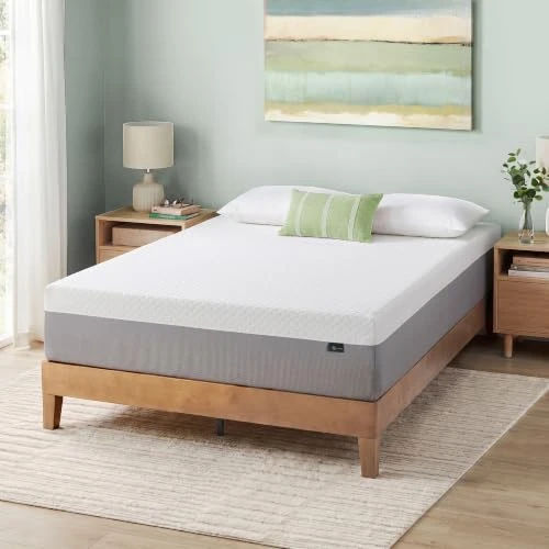 Zinus 12 Inch Green Tea Essential Memory Foam Mattress [New Version], Queen, Fiberglass Free, Medium Feel, Breathable Airflow Memory Foam, Certified Safe Foams & Fabric, Bed-in-A-Box, Queen