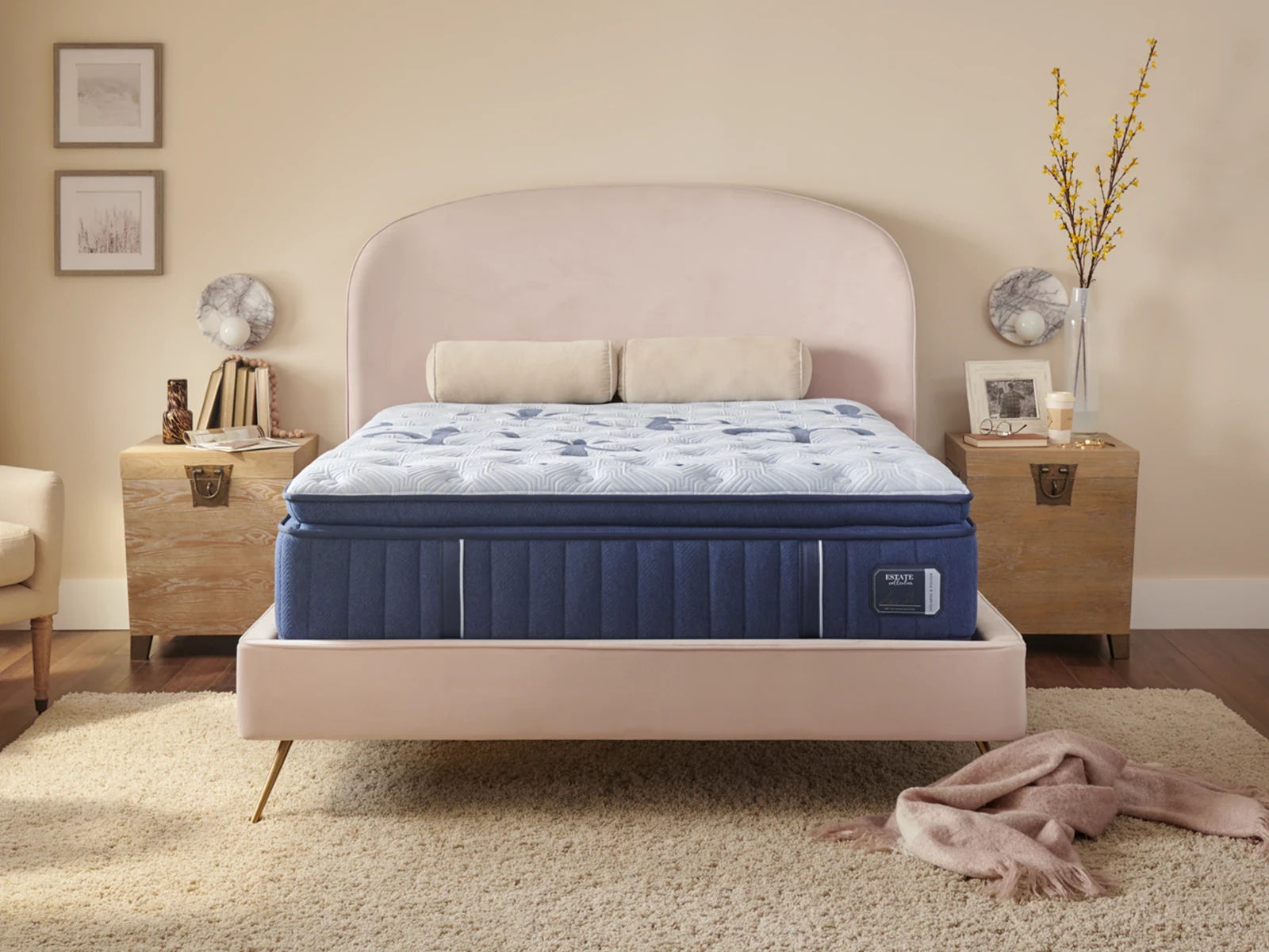 Stearns & Foster Estate® 15" Plush Euro Pillow Top Mattress | MattressFirm