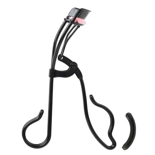 JAPONESQUE Professional Volumizing Lash Curler for Natural & False Lashes on Most Eye Shapes and Large Eyes, 1 Refill Pad, Holds Curl up to 8 Hours