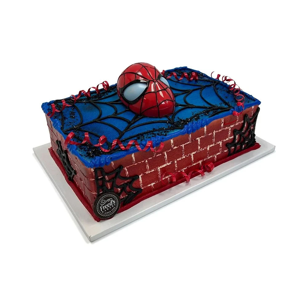 Spider-Man Themed Birthday Cake