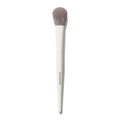 Morphe M202 Angled Blush Brush - Fluffy Face Makeup Brushes for Sculpted Cheeks - Blending Applicator for Cream, Liquid and Powder Formula with Soft Diffused Finish
