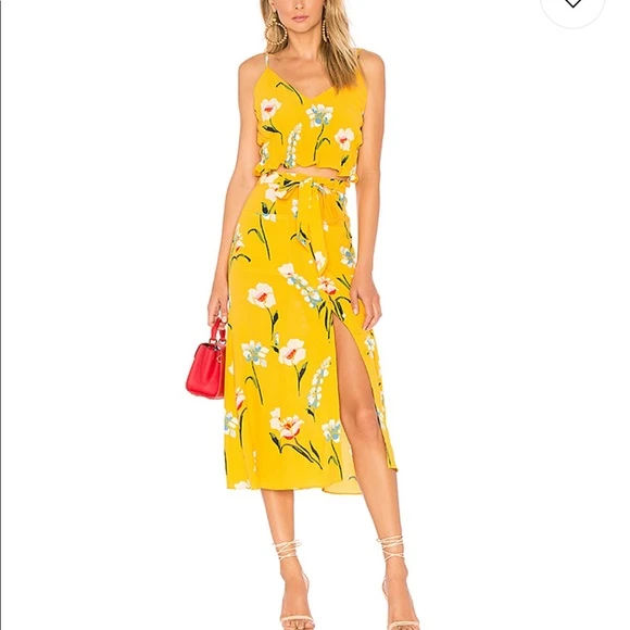Floral Top and Skirt Set