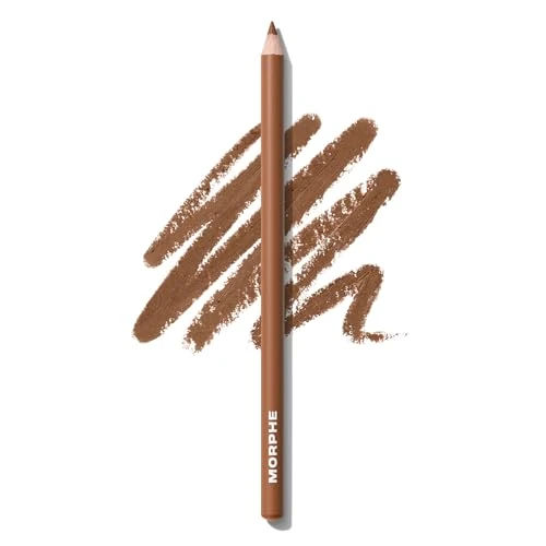 Morphe Signature Lip Liner Pencil - Creamy, Long Lasting Definer for Precise Shaping and Filling - Lip Makeup Essential with Smooth Glide - Professional Lipliner Pencil - Sweet Tea (0.05 oz)