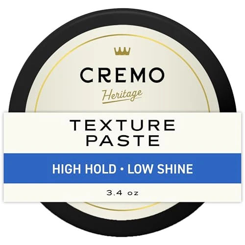 Cremo Texture Paste Hair Styling Products for Men, 3.4 oz