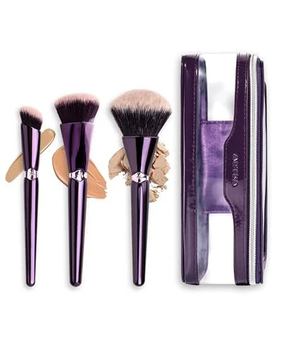 Anisa Beauty Starter Everyday Makeup Brush Set, 3 Essential Brushes