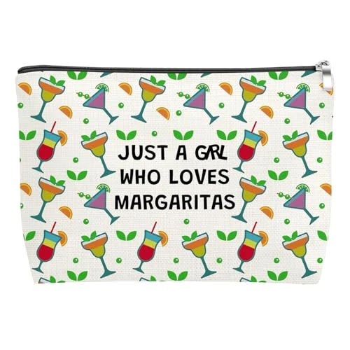 Mxrymvu Drinking Lover Gift for Women Cocktail Makeup Bag Margarita Drinking Lover Gift Cosmetic Bag Alcohol Lovers Gifts Bachelorette Party Christmas Birthday Present Margarita Themed Toiletry Bags