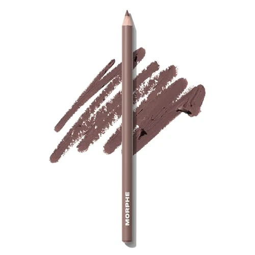 Morphe Signature Lip Liner Pencil - Creamy, Long Lasting Definer for Precise Shaping and Filling - Lip Makeup Essential with Smooth Glide - Professional Lipliner Pencil - Rock Steady (0.05 oz)