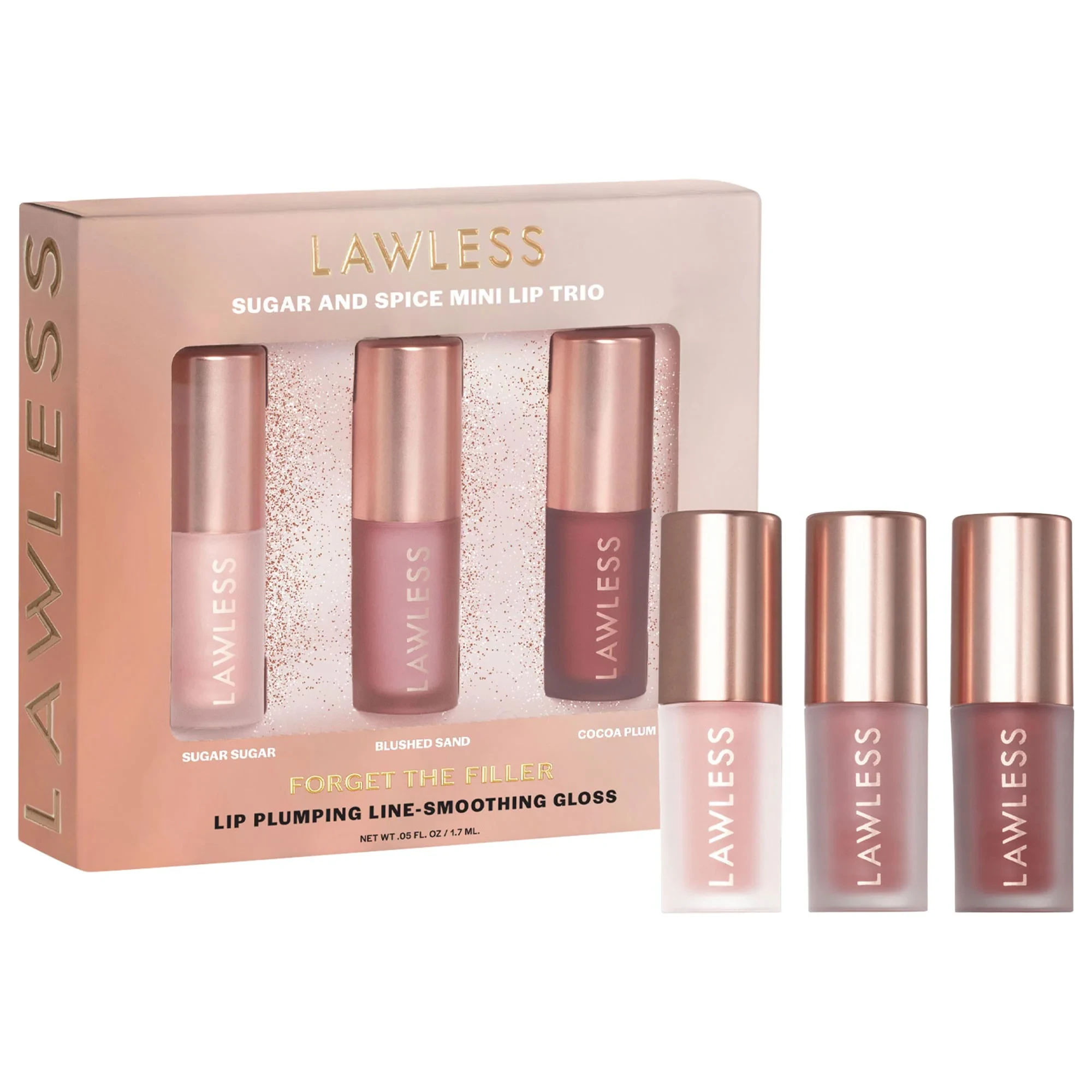 Mini Forget the Filler Sugar and Spice Lip Trio Gift Set
