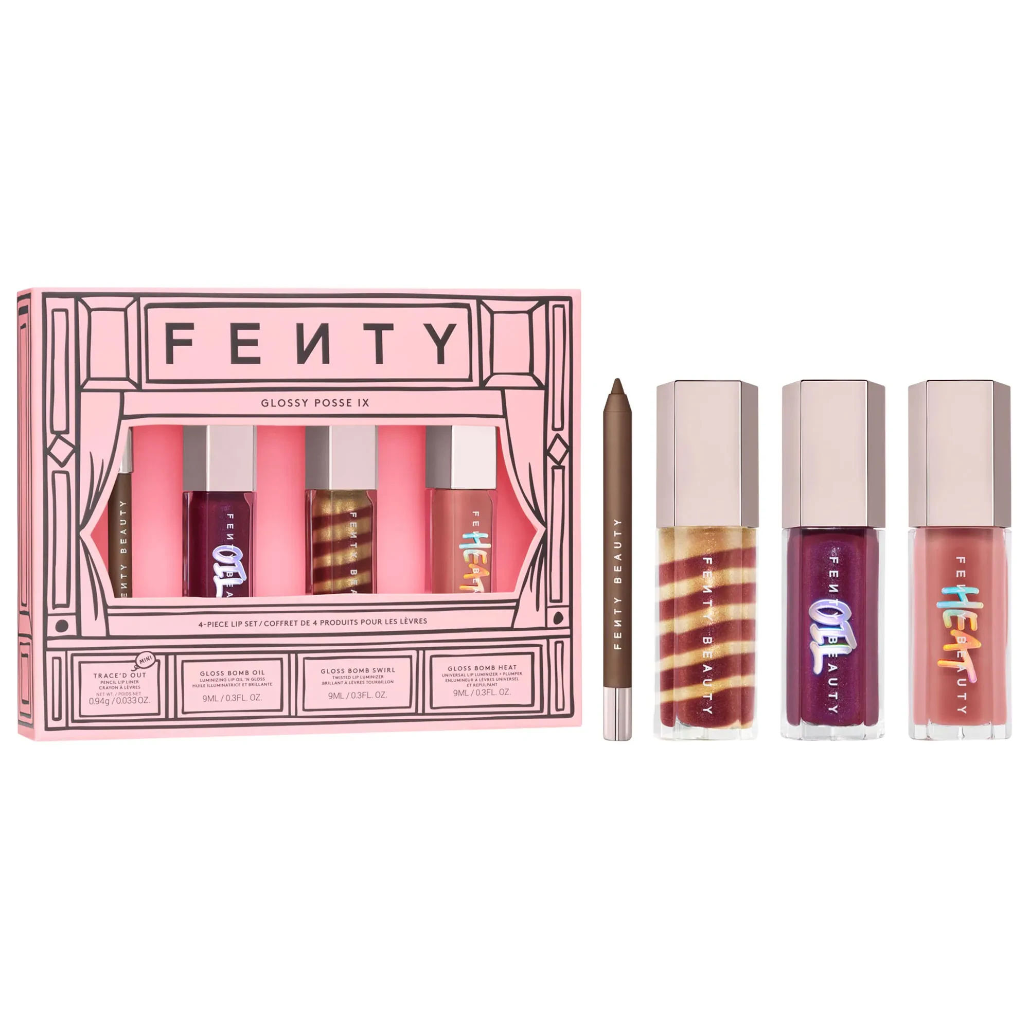 Glossy Posse IX 4-Piece Lip Makeup Gift Set