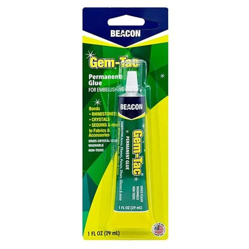 Beacon Gem-Tac Permanent Rhinestone and Gem Glue, 1 oz
