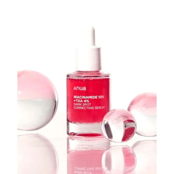 ANUA Niacinamide 10 + TXA 4 Serum, Hyaluronic Acid, Tranexamic acid, Vitamin B12, Facial Serum for Glass Skin, Clarifying, Radiant Complexion with Natural Color, Korean Skin Care (30ml /1.01 fl.oz)