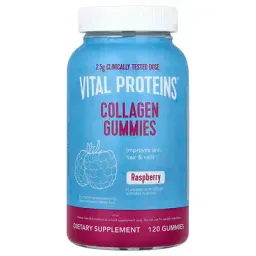 Vital Proteins, Collagen Gummies, Raspberry, 2.5 g, 120 Gummies