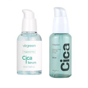 VEGREEN Fragrance-Free Cica Serum | Centella Asiatica Enriched Face Serum for Women & Men | Alcohol-Free Centella Unscented Serum Face Moisturizer | Hydrating Serum for All Skin Types 1.69 fl oz