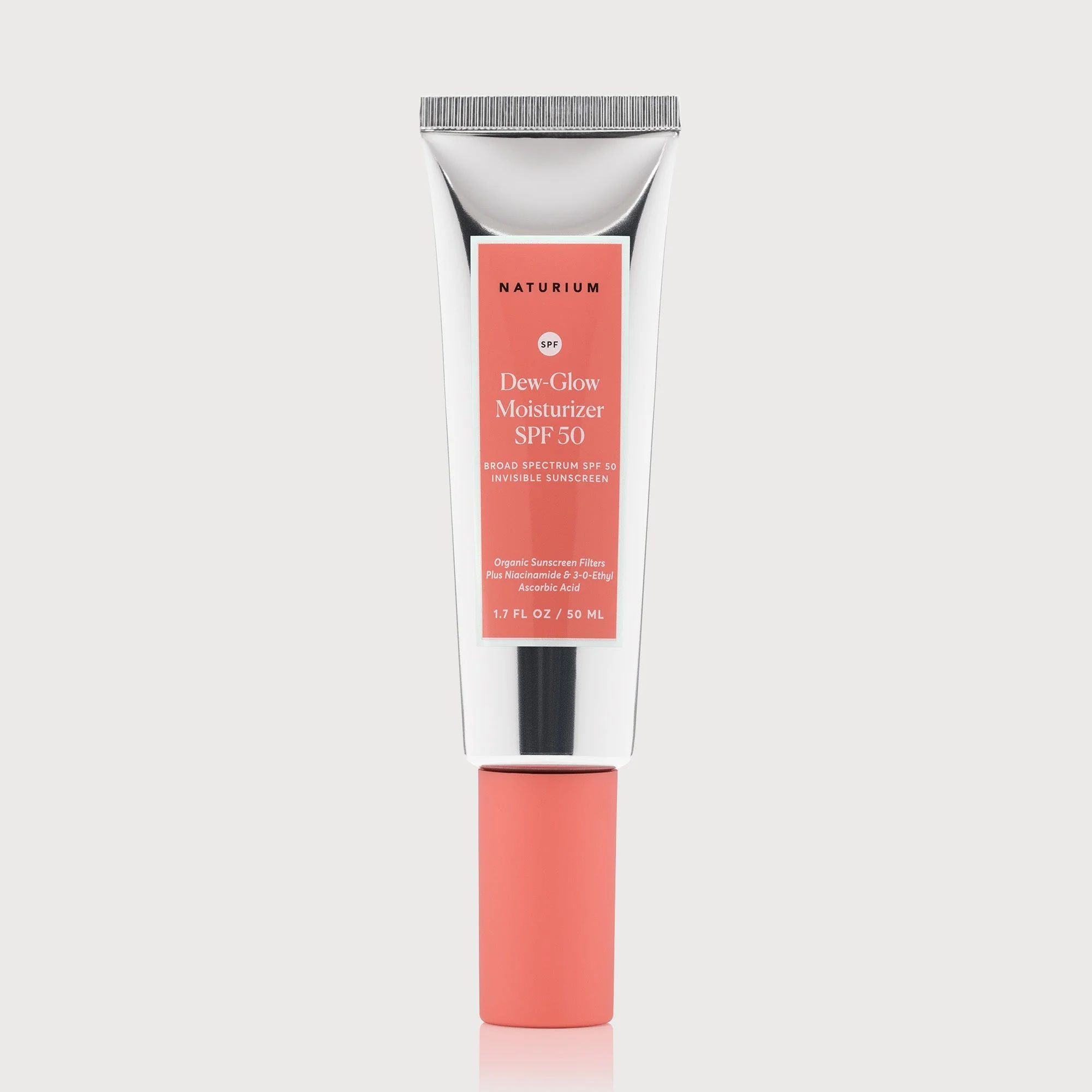 Naturium Dew-Glow Moisturizer SPF 50 PA++++ Jumbo, Daily Moisturizing Sunscreen & Face Primer, Skin Protector with Dewy Finish, 3.4 oz