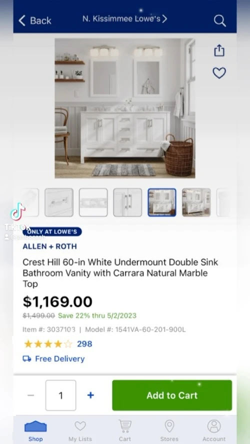 It’s ordered and ON SALE😅. #bathroomremodel #homerenovations #homeremodel