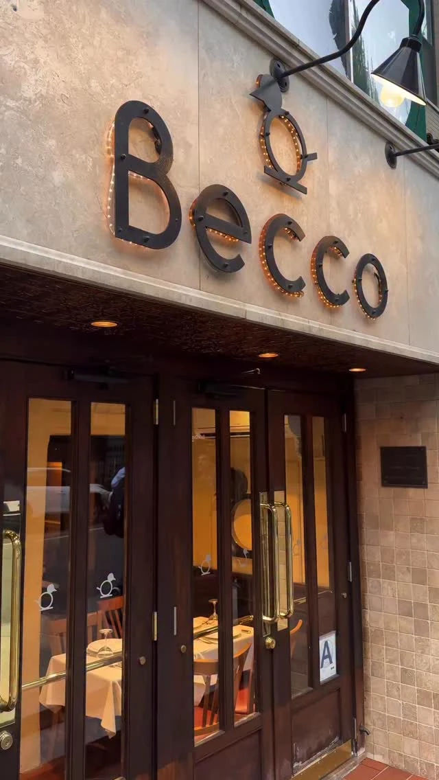 Raising a glass to the late night menu with Pasta, Pours & Proper Italian Hospitality at @becconyc b