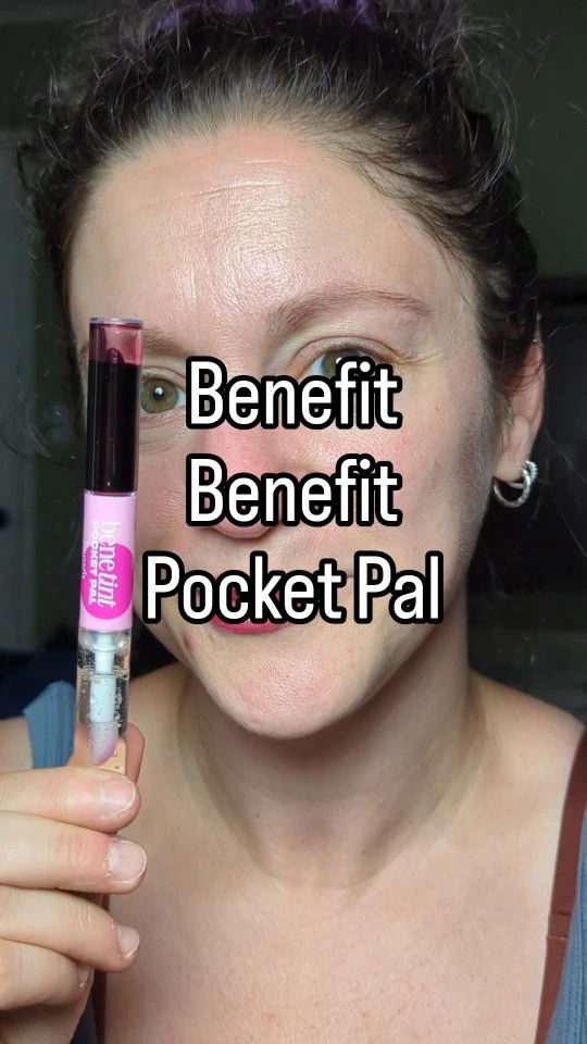 trying the new (or rather, updated) @benefitcosmetics Benetint Pocket Pal dual-ended tint & glaze in