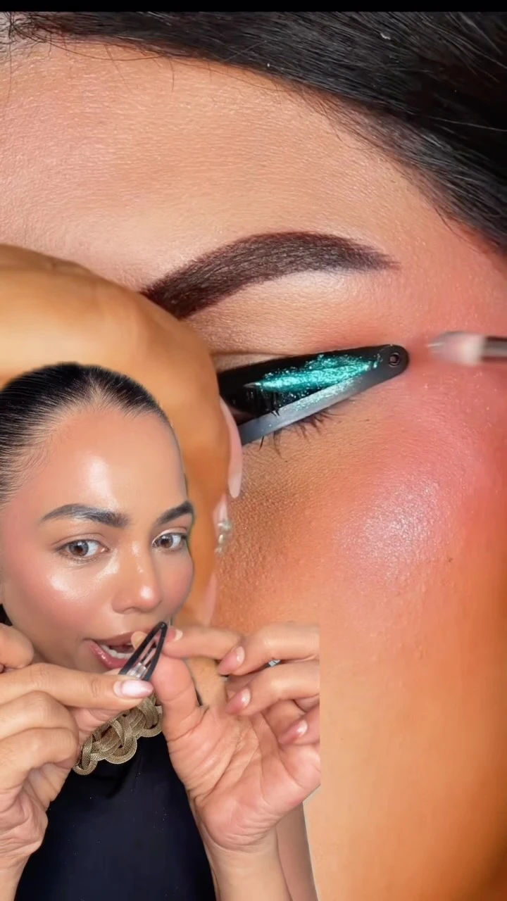 Even a tick tack pin can give you stunning winged eyeliner!! 