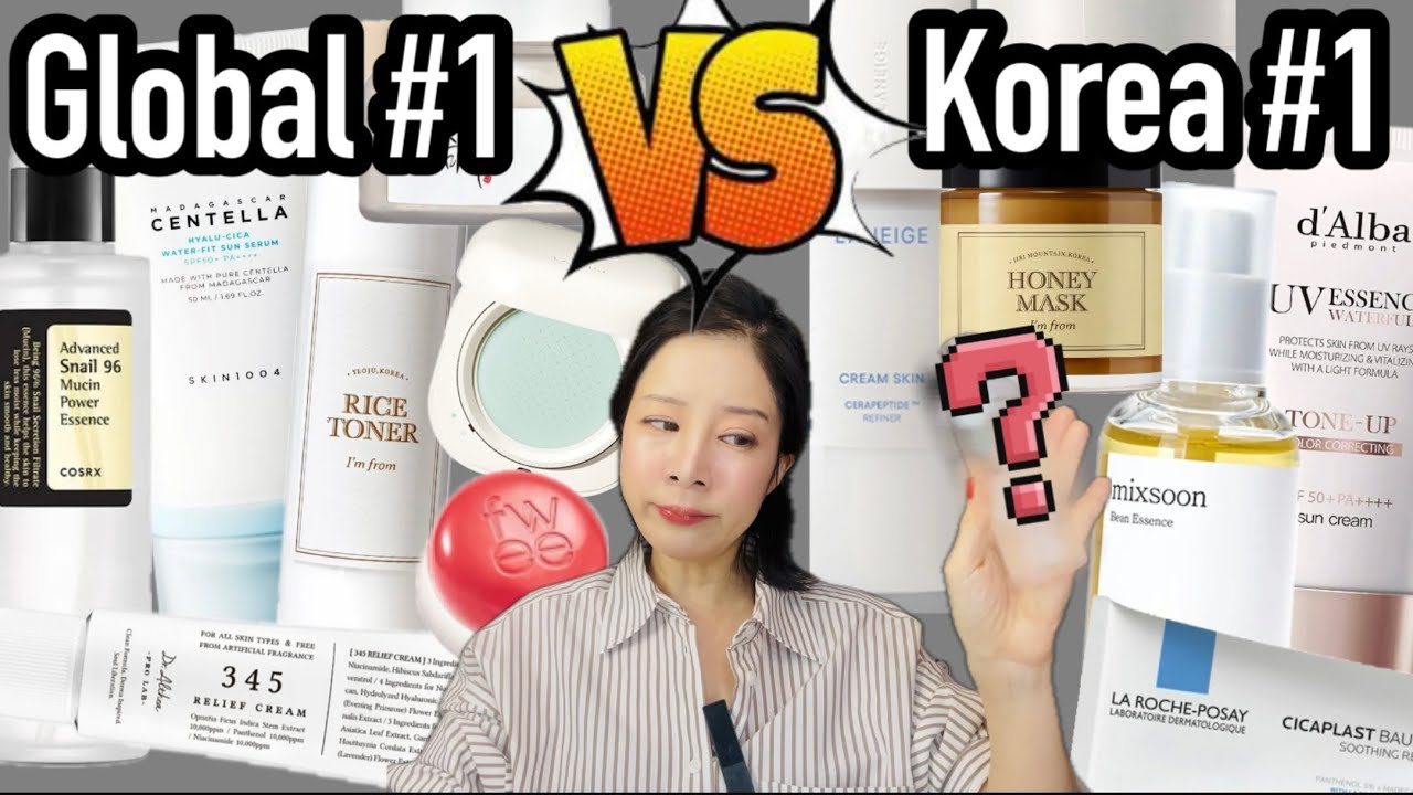 Global No.1 vs Korea No.1 SKINCARE  Which One is Really Better To Buy?