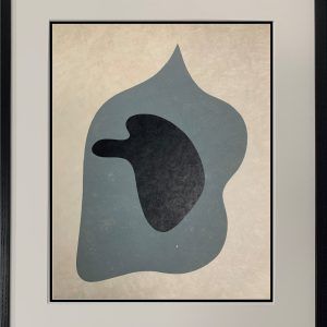 Black Profile on Gray Face