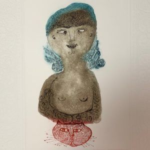 A Gallant Lady and Her Cat Friend