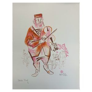Shtetl Portfolio Plate 06 Untitled (The Fiddler)
