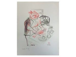 Shtetl Portfolio Plate 13 Untitled (Gefilte Fish)