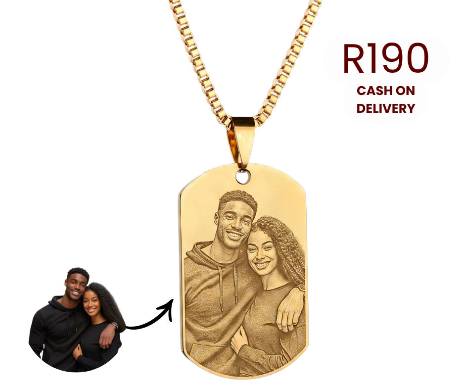 dog tag necklace gold