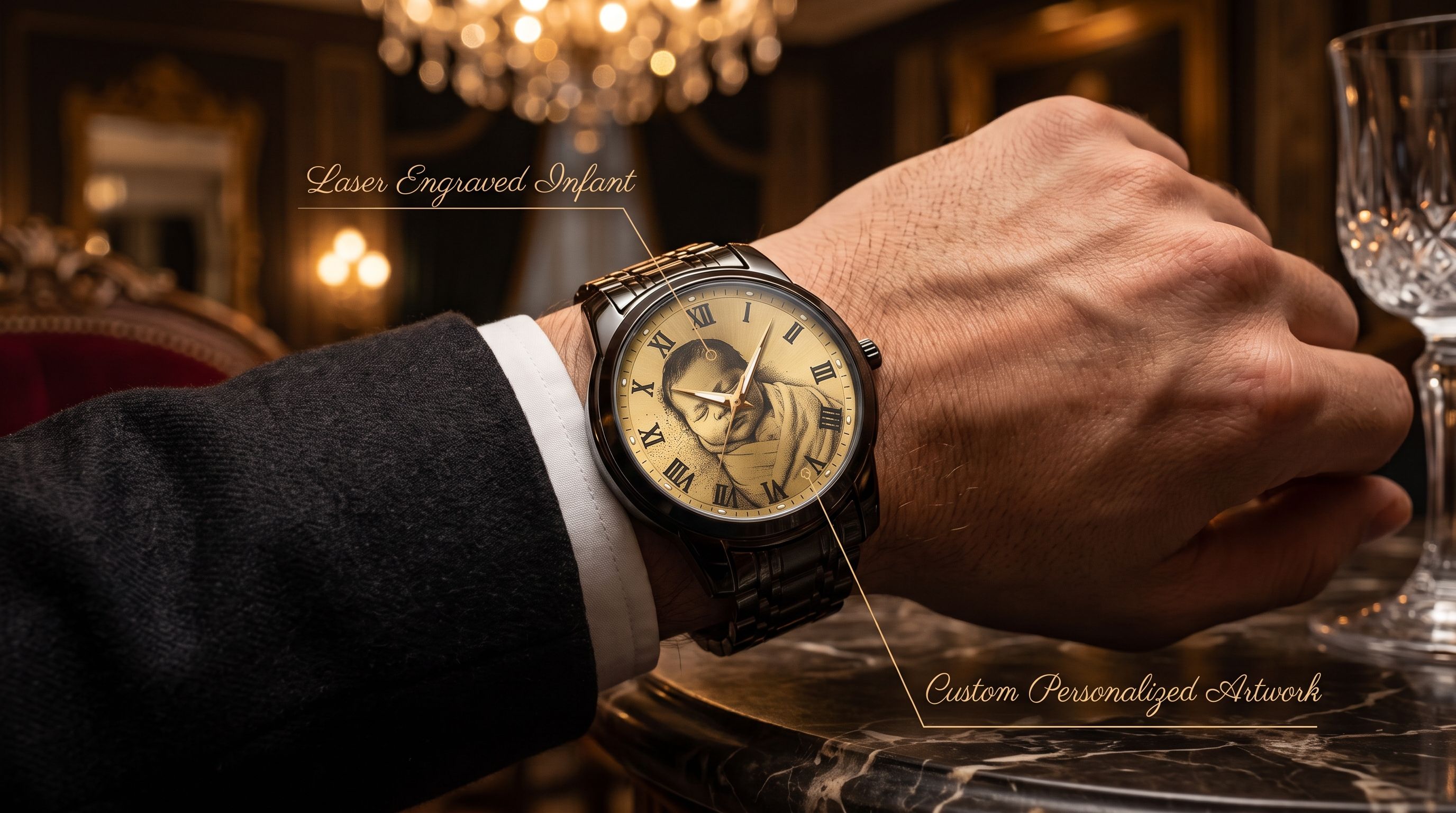 Fngeen calendarquartz black view 4
