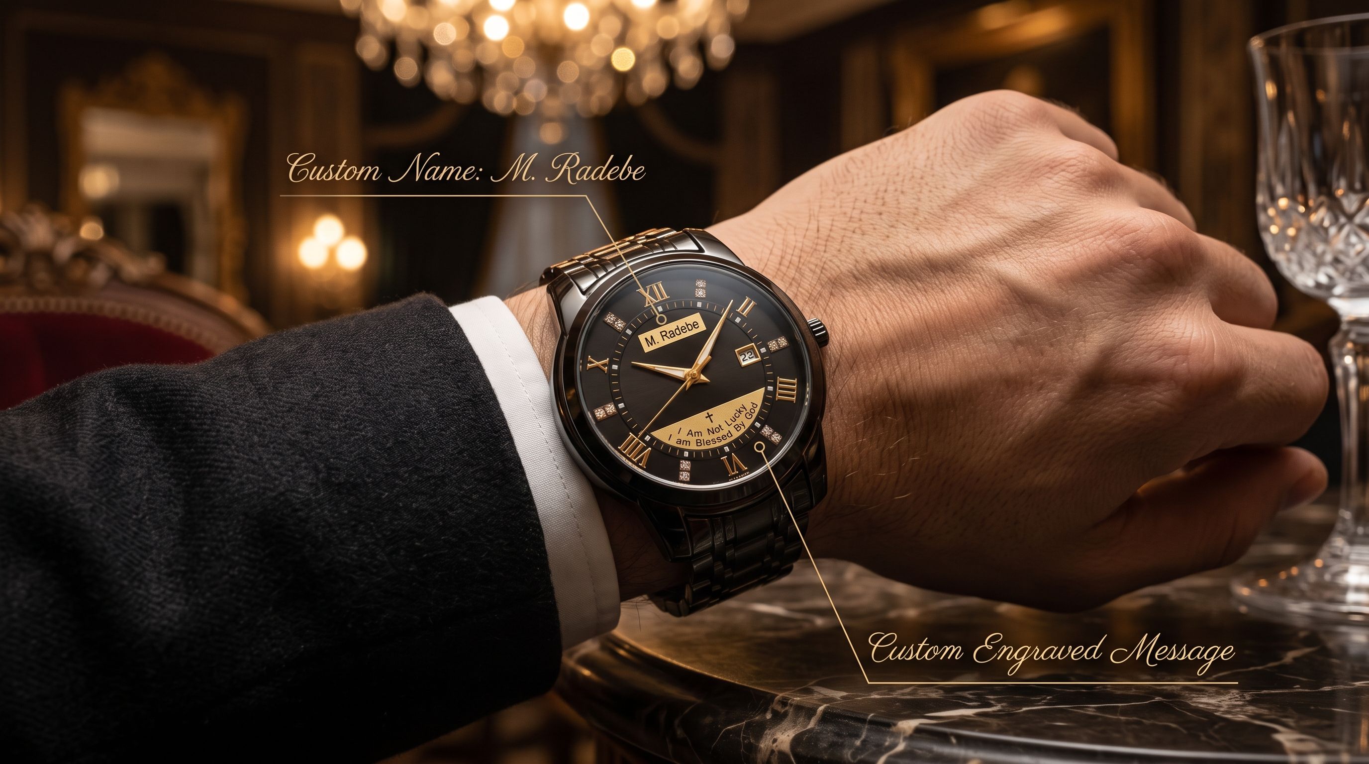 Fngeen calendarquartz black